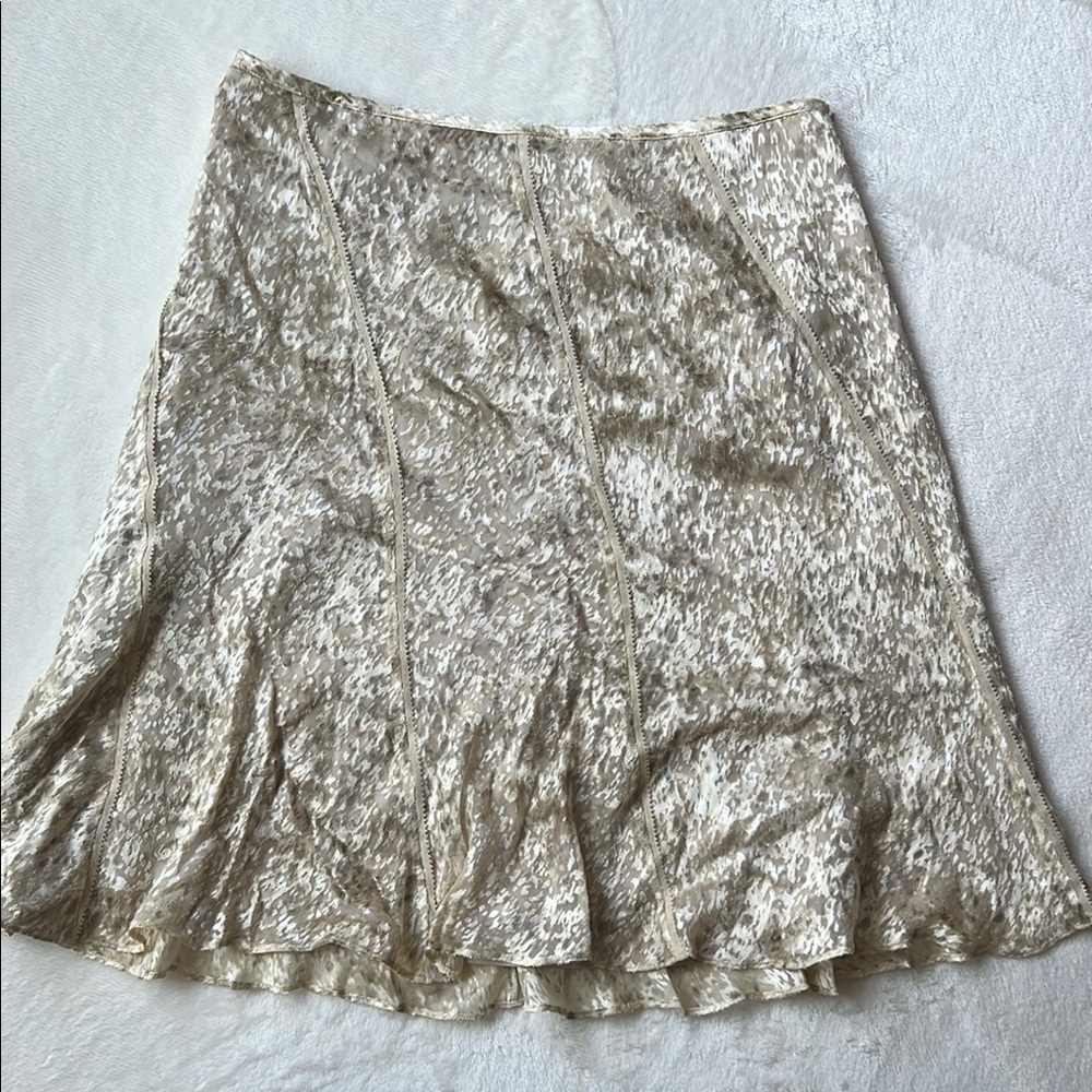 Vintage Anne Klein Y2K ribbon burnout skirt